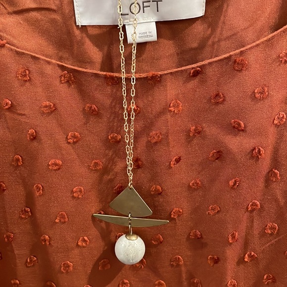 LOFT Orange Dress - Picture 2 of 3